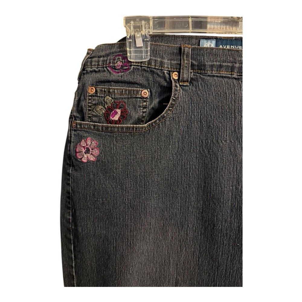 Avenue Blues Jeans Women’s Size 16 Embroidery Embellished - Picture 3 of 7